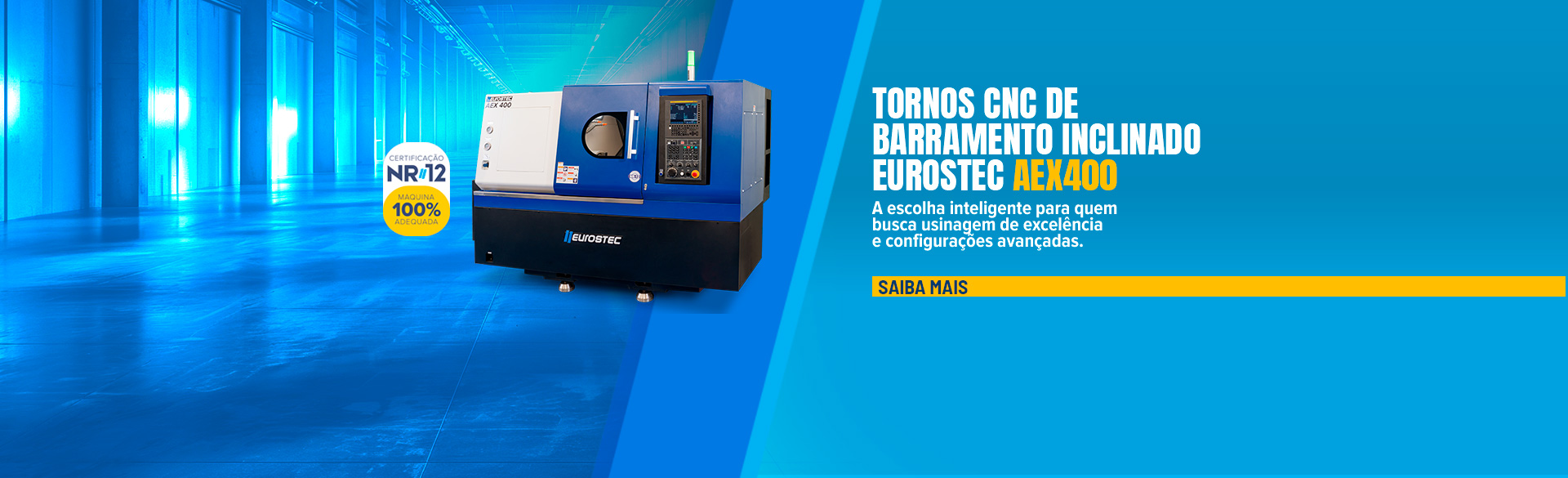 Torno CNC Ferramenta Acionada Competitivo - AEX 400 (L)