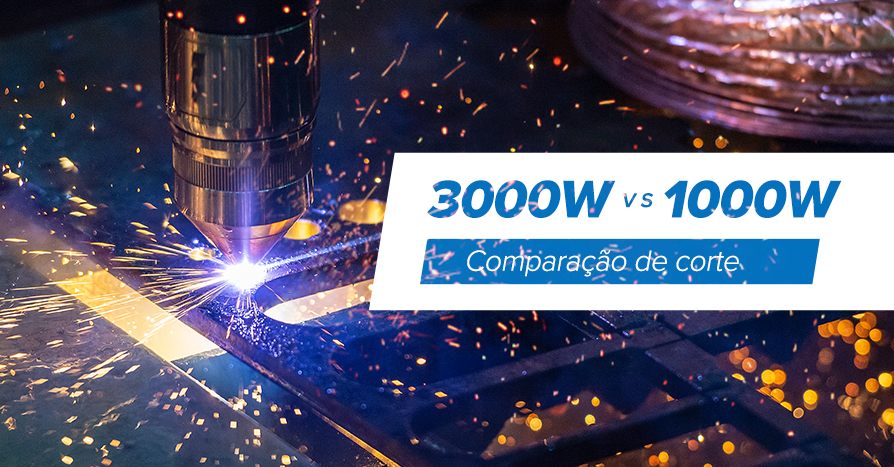 Comparao de corte: 3000W X 1000W