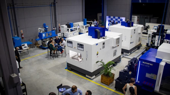 Interior da nova unidade da Eurostec em Joinville (SC).